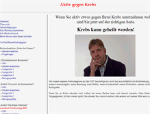 Tablet Screenshot of krebsgegner.de